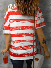 Strapless American Flag Cutout T-shirt 2023-03-14 InsStreet